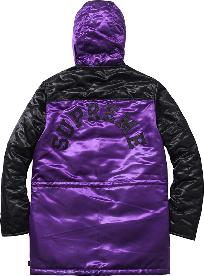 Quilted Satin Sideline Parka view 5